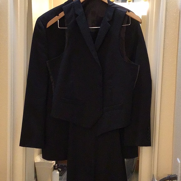 Men’s 3-piece pinstripe Alfani suit from Macy’s